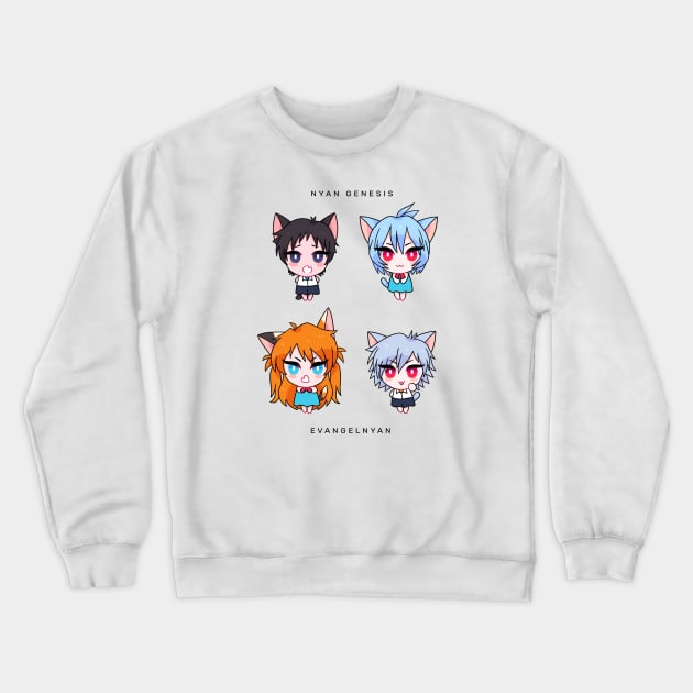 NYAN GENESIS EVANGELNYAN Crewneck Sweatshirt by scrims